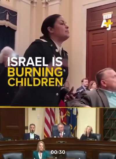 “Israel is burning children alive.” — Army Veteran Captain Josephine Guilbeau