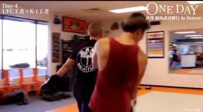 TJ the 🐍 Dillashaw punching his sparring partner after the bell