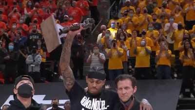 [Highlight] Jordan Clarkson is announced as the 2021 Sixth Man of the Year in Vivint Arena