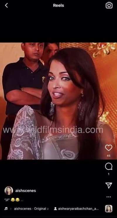 I have never seen this side of Aishwarya before! I don’t think I’ve ever come across this expression!