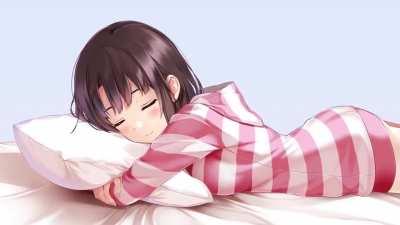 Sleeping Megumi [1920x1080]