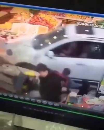 Fuck outta my way!! Hello, yes, I'd like two packs of smokes and a lighter please.