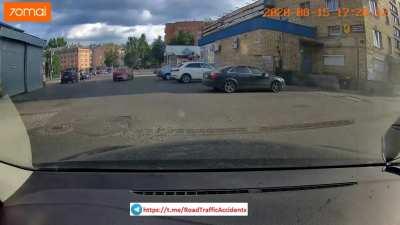 In Pskov. Left the prison three days ago, stole a car, hit a girl to death, then hit a man, was detained by eyewitnesses.