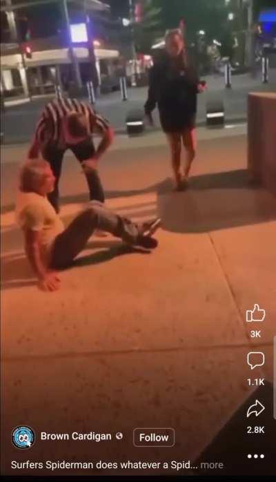 Man falls from traffic lights