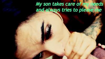 A good son takes care of his mom