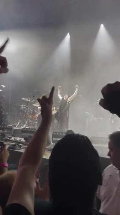 Band introductions in Cleveland