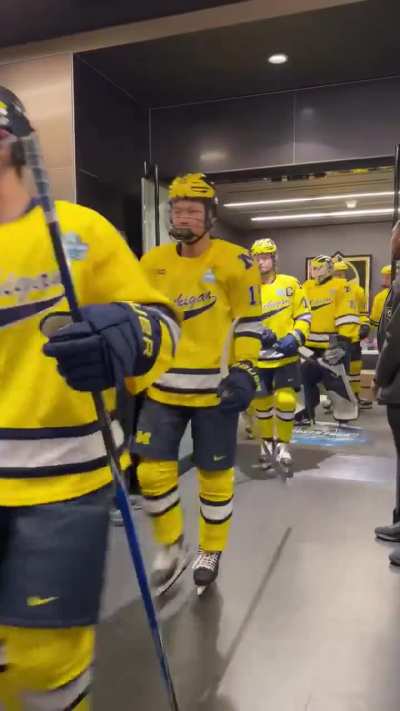 The Wolverines have taken the ice! Let’s go boys!