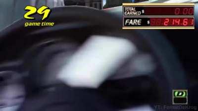 Walter White in Crazy Taxi