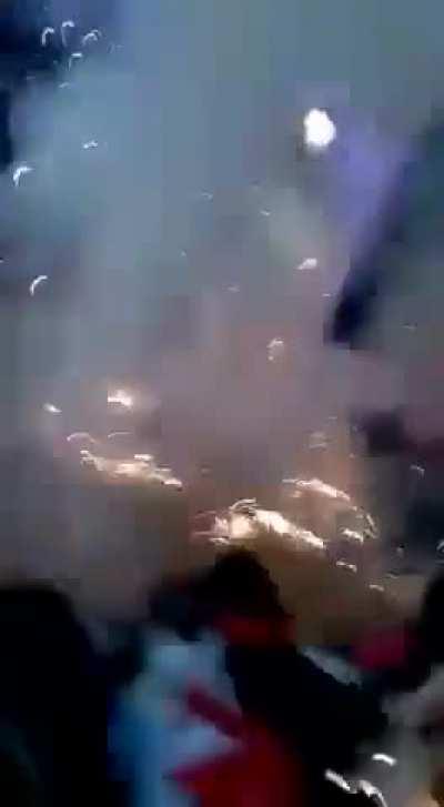 what could possibly go wrong setting off fireworks indoors