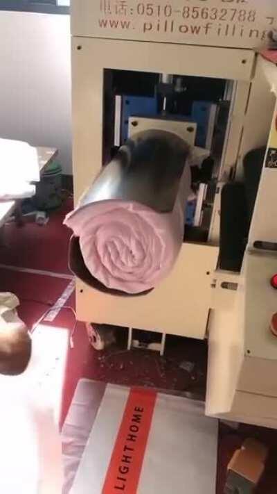 This is how they get new blankets packed so tightly