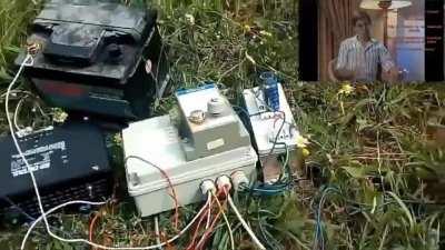 Magnetic field propulsion flying saucer