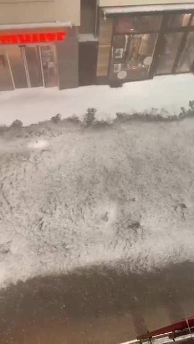 Hailsturm in der Nähe von Esslingen