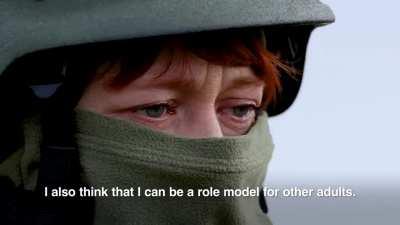 A defender training in the UK explains why she volunteered to join the Armed Forces of Ukraine