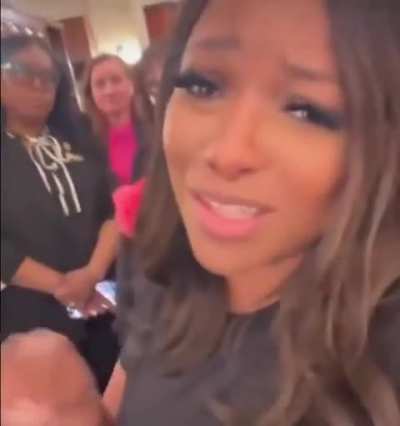 Jasmine Crockett just walked out of Trump's speech in the middle of it and filmed this: “He is spewing all kinds of nonsense and bullshit let me just be real.”