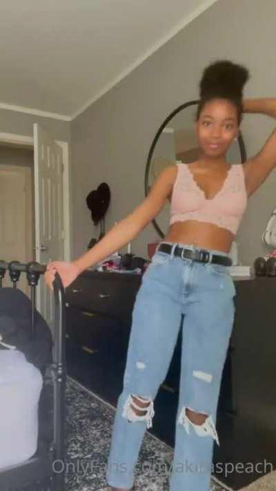 Love watching her get dressed