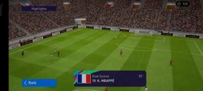 opponent keep backpassing since 1st half so I changed my setting to manual player switch and park my mbappe near the gk and scored...(re-upload because of low quality)