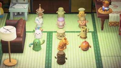 I love the funky little tunes that gyroids come up with when there's no music playing.