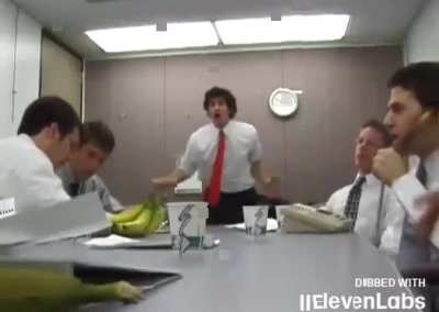 有趣的红领带男人