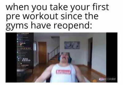 The first post lockdown pre workout does hit different