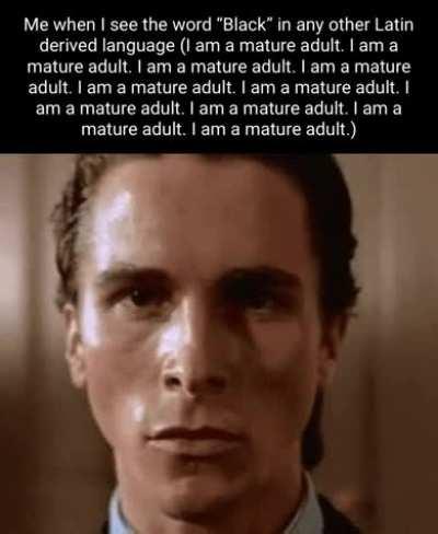 What’s wrong? It’s just the word black in a different language?