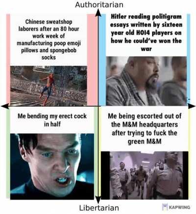 Political Compass of gifs on my Computer