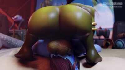 Jenko face-fucking Xol (spluckytama) [World of Warcraft]