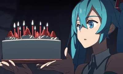 Me and Miku share a birthday… 🎂