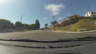 I kept looking in my mirror expecting to see cops chasing him.