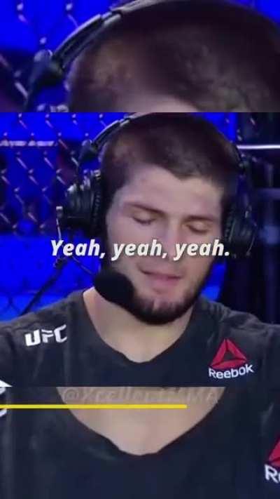 Khabib; 'Only second? I choke a lot of people'
