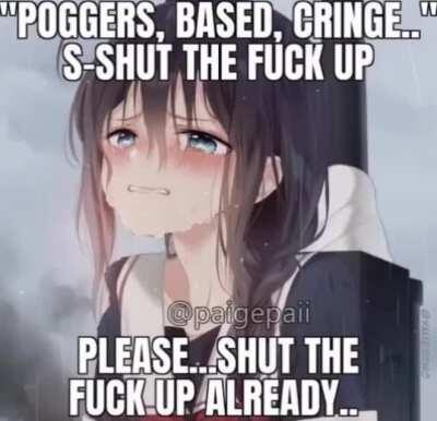 “poggers based cringe” ANYME GIRL TELLS U TO STFU