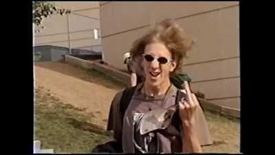 Short new clip of Dylan Klebold flipping off the camera, taken from Bill Ockhams new video