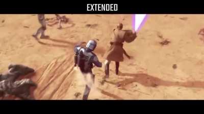 I finished the CGI in Jango Fett's deleted extended death scene from Attack of the Clones