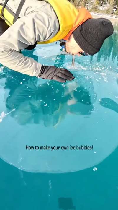 Make your own ice bubbles