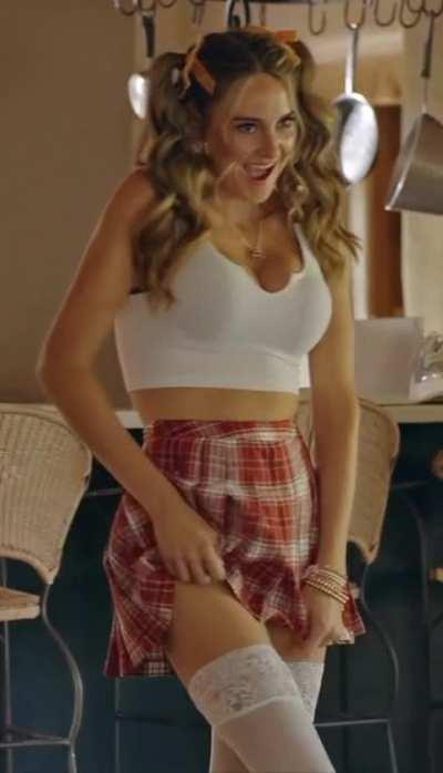 Shailene Woodley in a schoolgirl uniform 