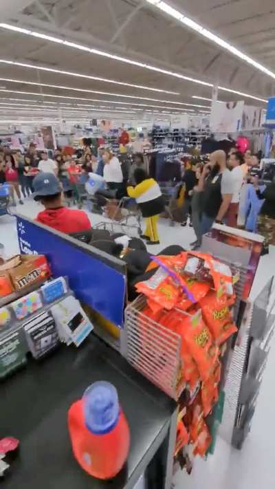 Caught stealing at Walmart apparently