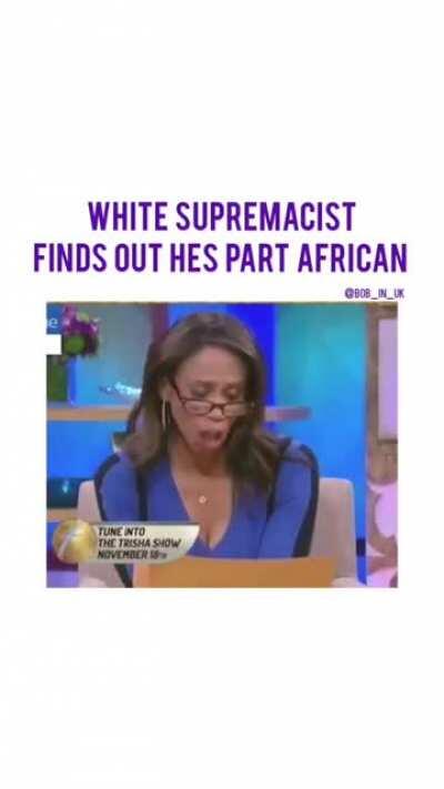 Founder of all white town finds out there's some black in him..