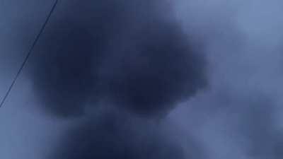 Footage on the ground from East Palestine, Ohio (February 10, 2023) following the controlled burn of the extremely hazardous chemical Vinyl Chloride that spilled during a train derailment (volume warning)