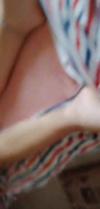 Rub dick on sister's sleepy feet