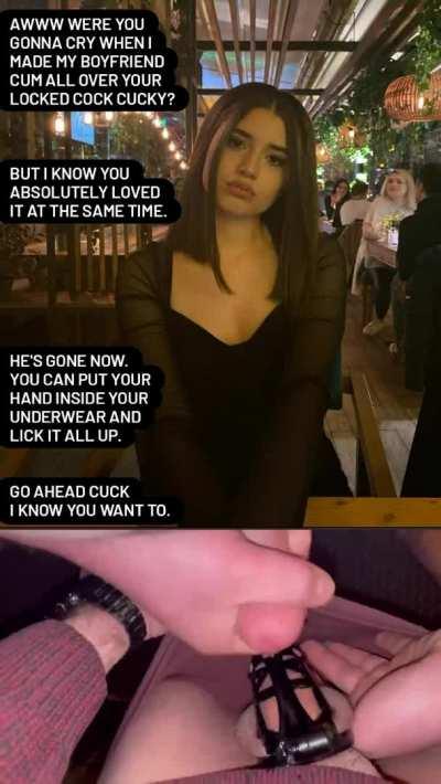 i can feel his warm sticky mess in my underwear