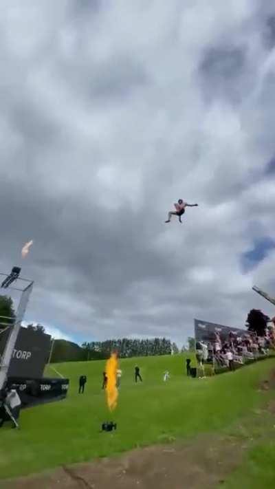 Brave People being Catapulted Into Water