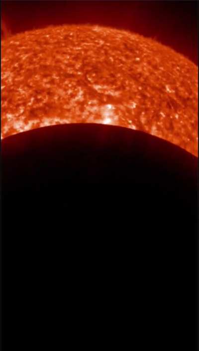 Partial Solar Eclipse from space. SUVI GOES 19 
17.2.26