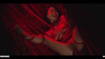 Hentai tentacles pump her tight Japanese pussy full of cum