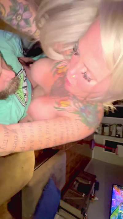 Watch my titties clap while I milk it