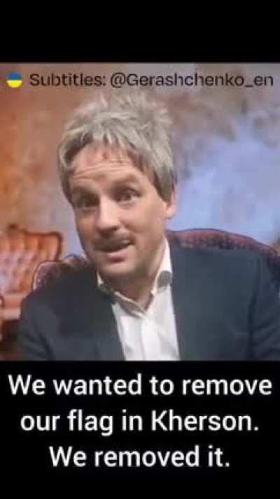 Dmitry Peskov in an interview about Zelenskyy's visit to Kherson - This is a parody by Ukrainian comic Yurii Velykyi