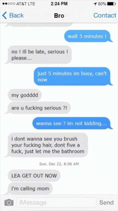 [OC][B/S] The bathroom is not free...