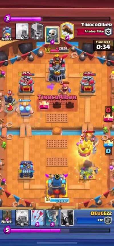 Emote spammer gets directly 3 crowned