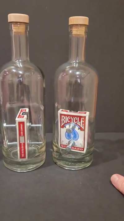 Struggling to figure out how this dude makes these without, as he claims, messing with the bottles structure!