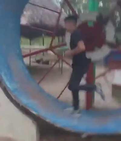 WCGW Falling over in a human hamster wheel