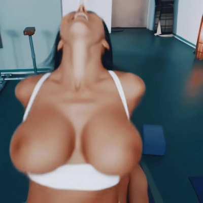 Bouncing those big tits