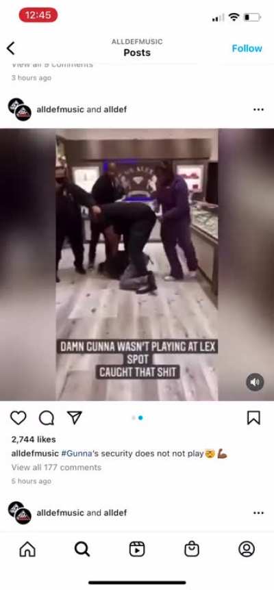 Someone tried to steal Gunna’s $200 lunch. Bad move.